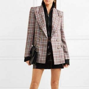 Isabel Marant Plaid Oversized Double Breasted Blazer Size 44/12